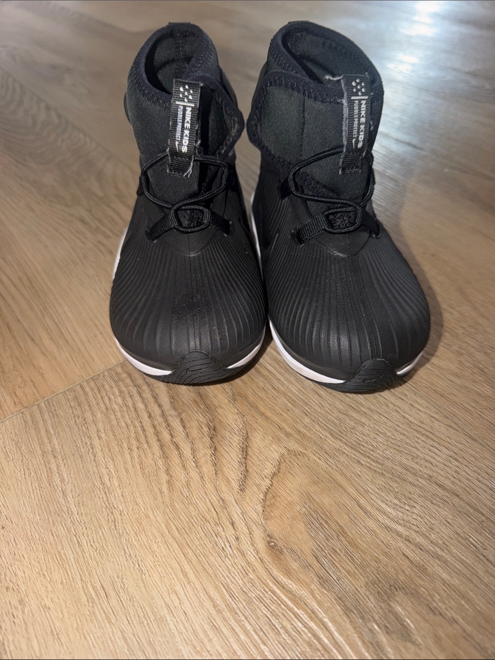 Kids Black High-Top Athletic Shoes